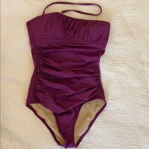 Jcrew one piece strapless swimsuit size 4